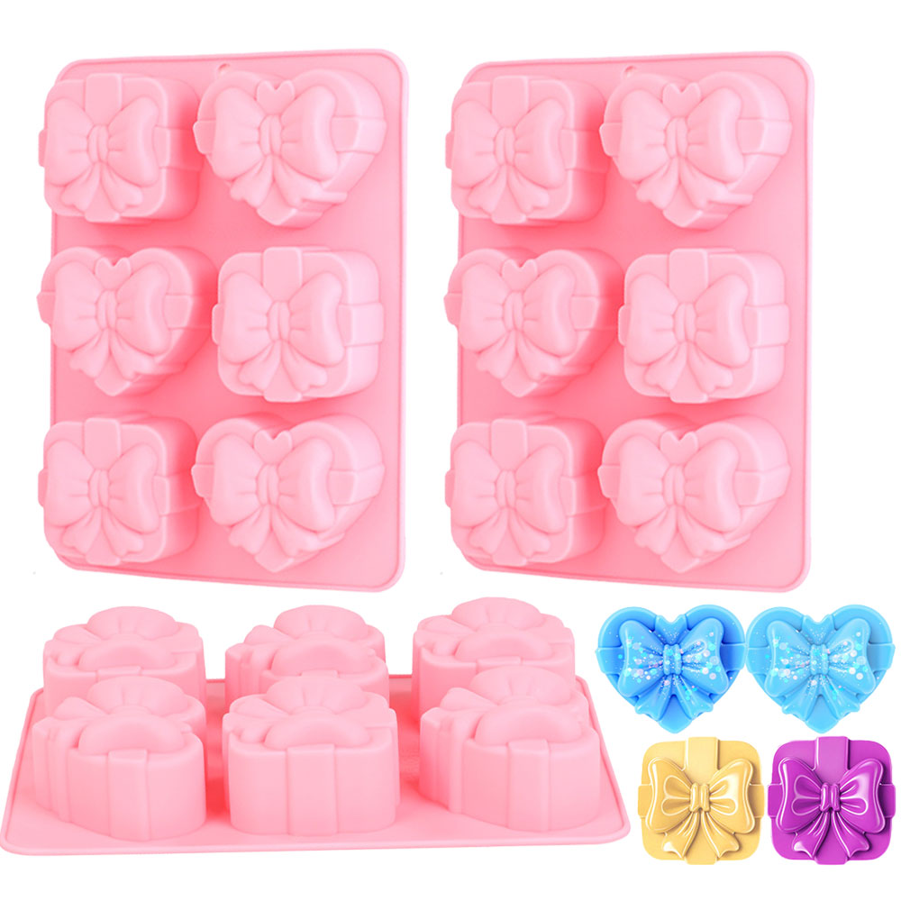 Candle Supplies Storage - Cetakan Silikon Bentuk Hati Persegi 6