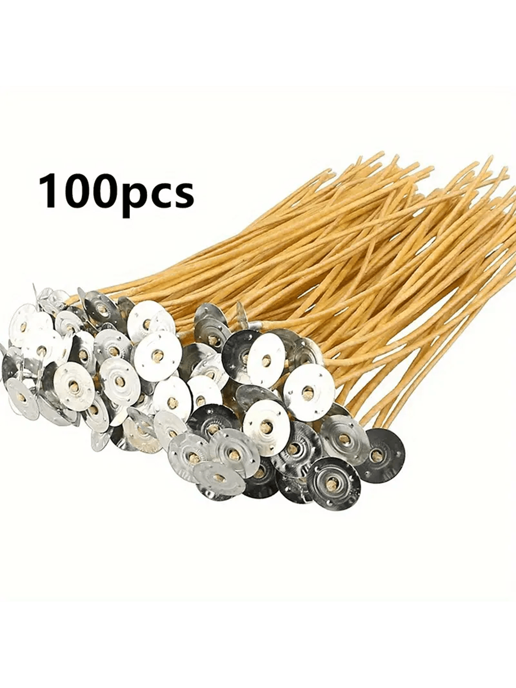 Cotton Wick 6 Inch - 100 Sumbu Lilin Lebah dan Rami