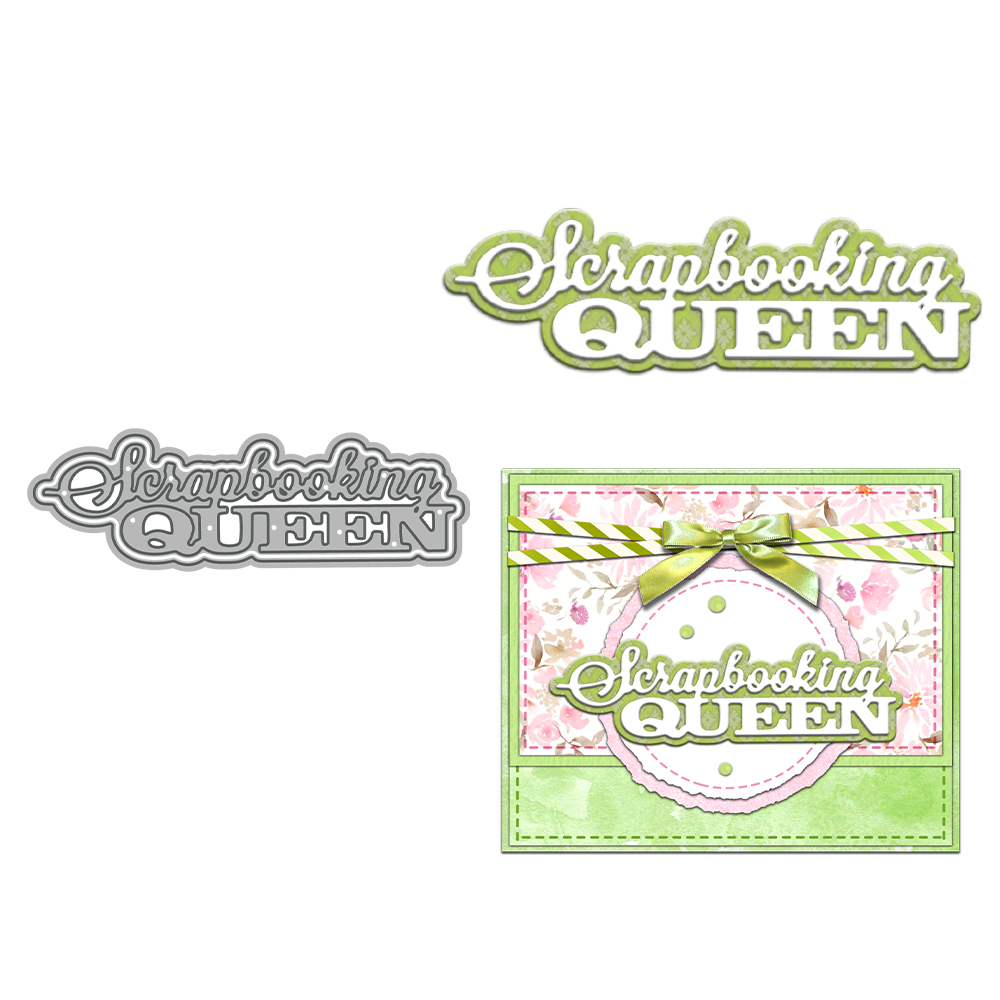 Candle. Queen - MangoCraft Scrapbooking Queen Mini pemotongan mati