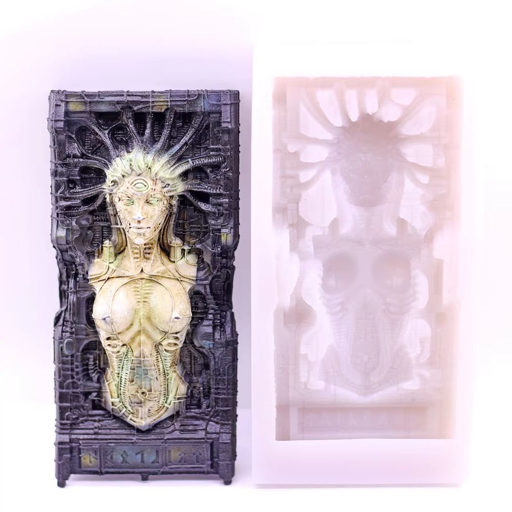 Candle. Queen - Cetakan Silikon Alien Queen untuk Kerajinan