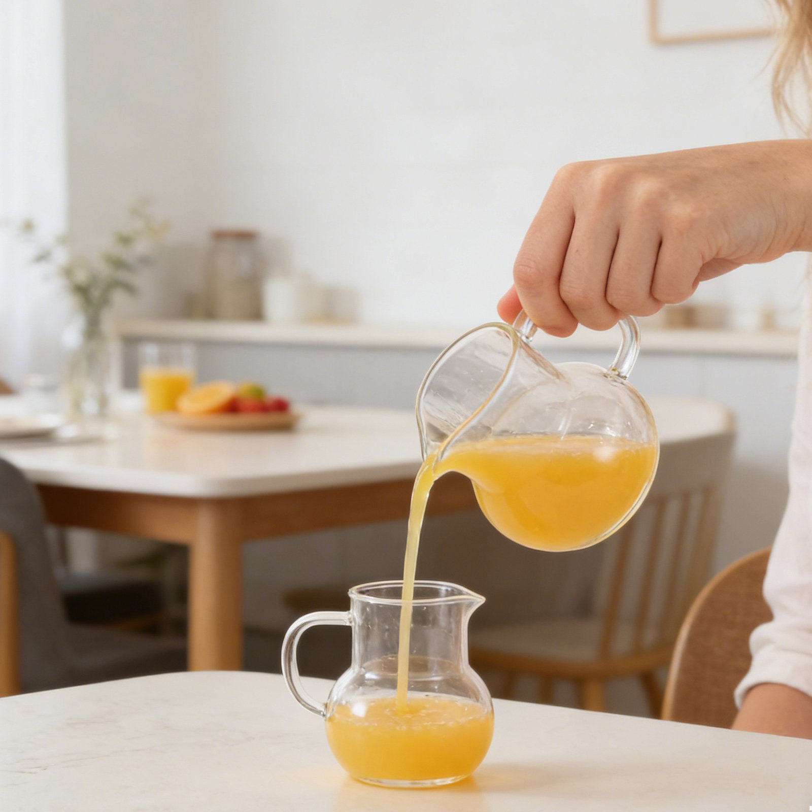 6.8oz 200Ml Pitcher Kaca denga - Pour Spout Pitcher ulasan dan harga