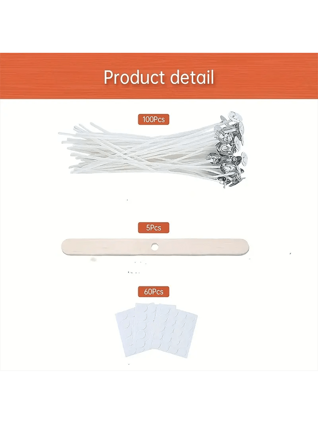 100 buah sumbu lilin katun 15c - Cotton Wick 6 Inch ulasan dan harga
