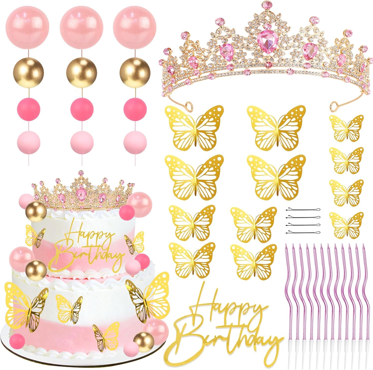 Hiasan Kue Mahkota, Lilin Coro - Candle. Queen ulasan dan harga