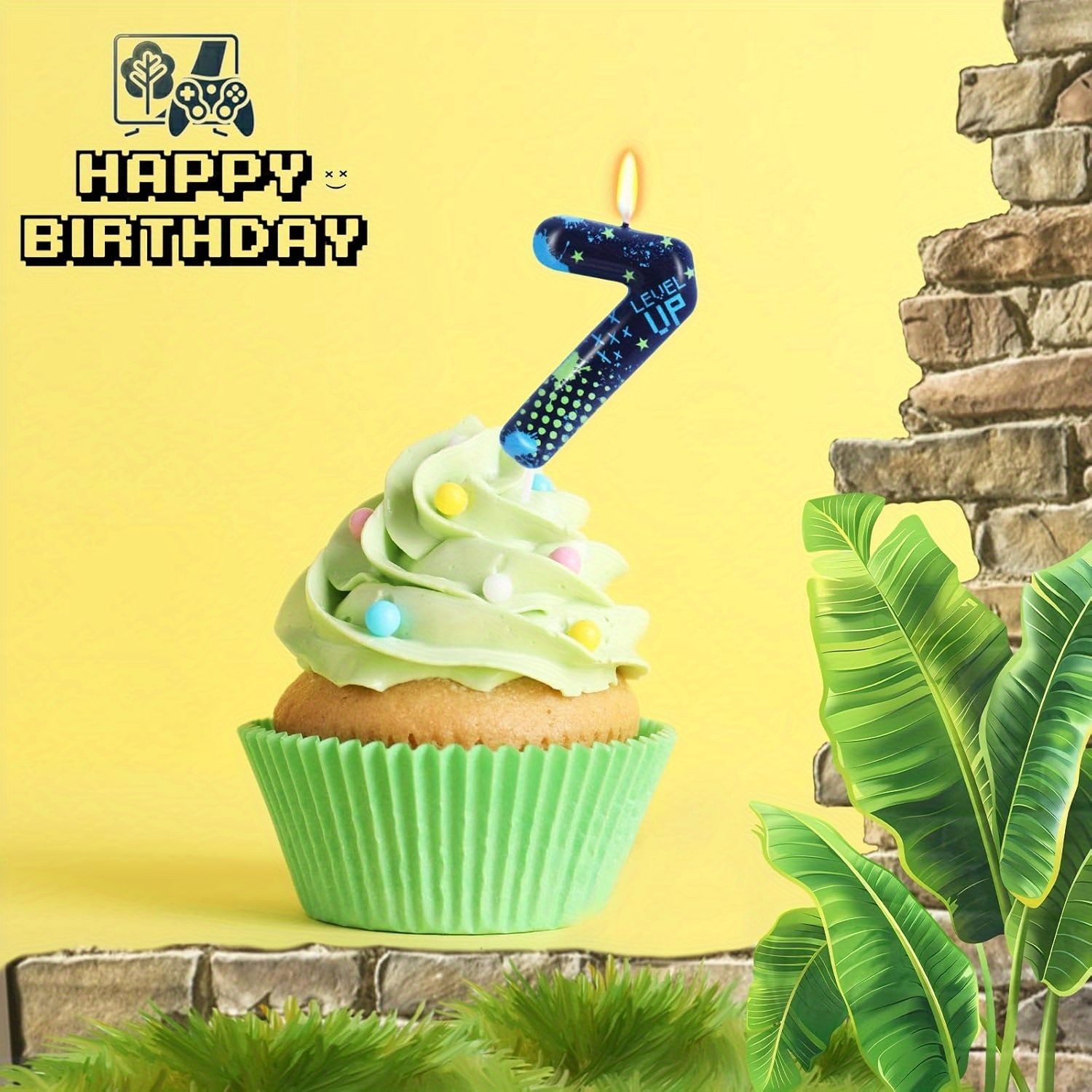 Lilin Ulang Tahun Blue Game Bo - Candle Supplies Video ulasan dan harga