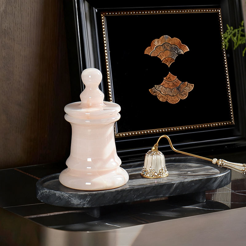 Tempat Lilin Kosong Batu Giok  - Candle. Queen ulasan dan harga