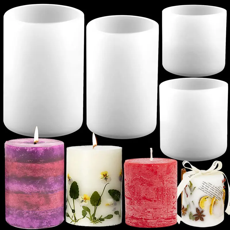 Cetakan Lilin Silikon Silinder - Candle Supplies Storage ulasan dan harga