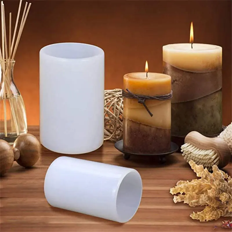 Cetakan Lilin Silikon Silinder - Candle Supplies Storage ulasan dan harga